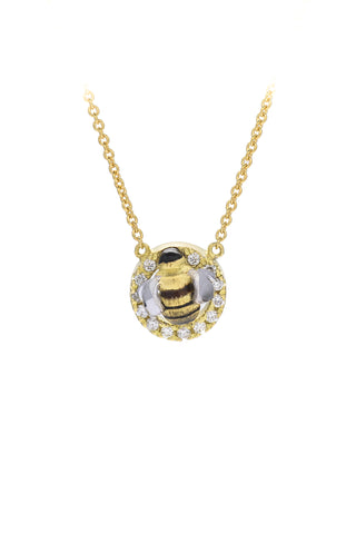 18ct yellow gold Honey Bee Pendants