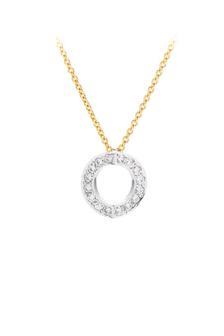 Small Hidden Heart™ white gold diamond pendant