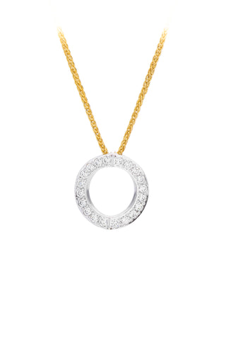 Medium Hidden Heart™ white gold diamond pendant