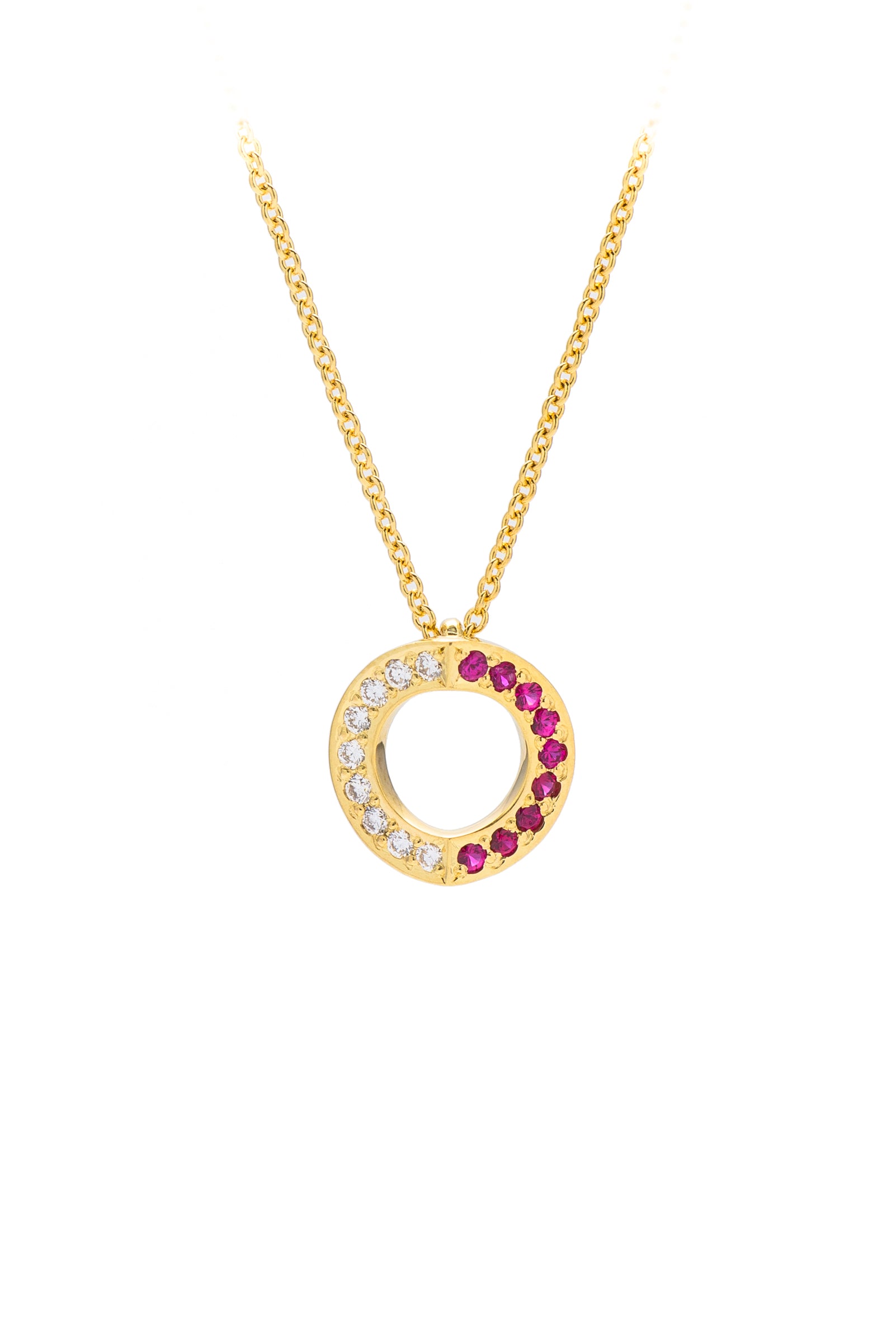 Ruby Charm Necklace | Gold | July Birthstone Necklace | Lily Blanche – Lily  Blanche