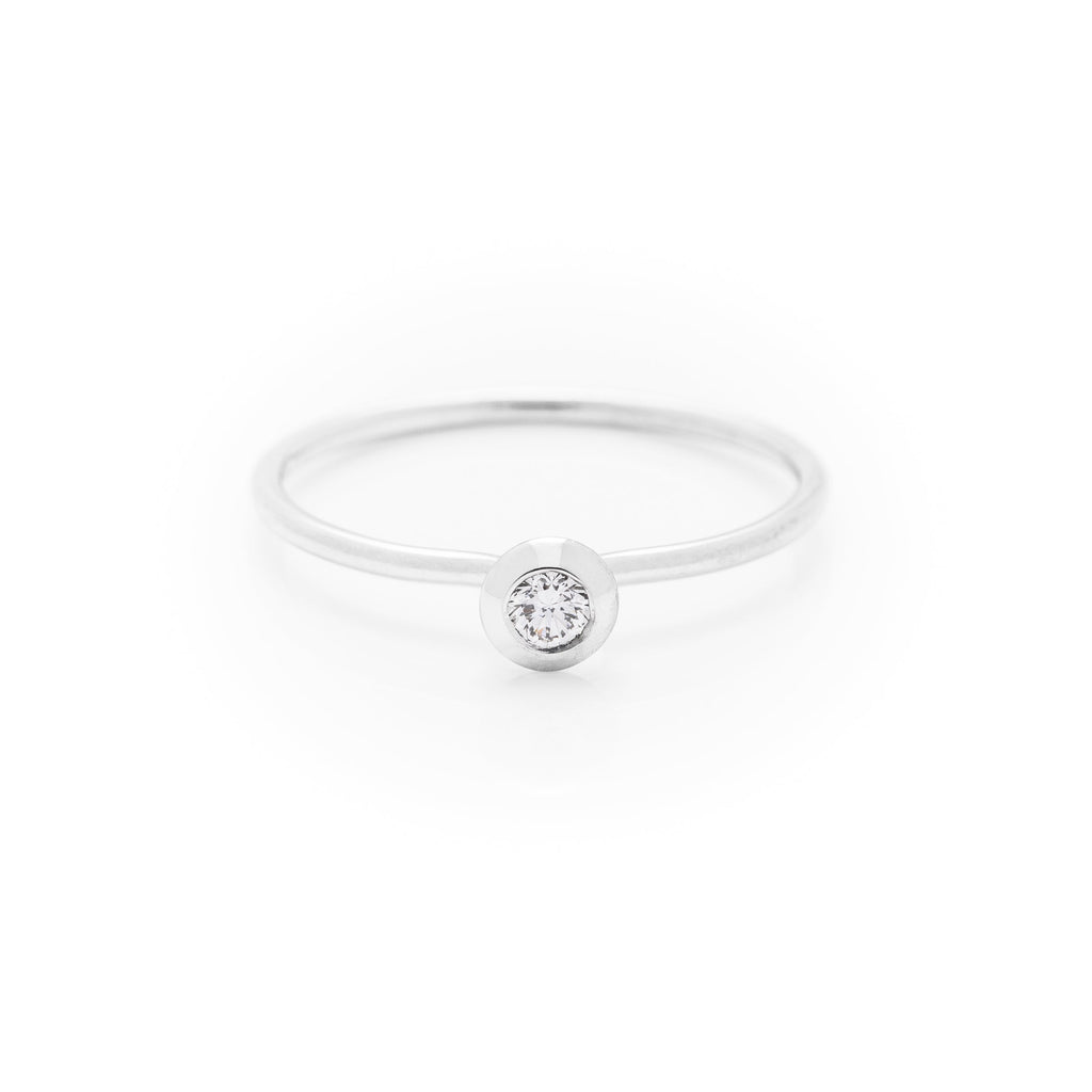 Small Round Rings Diamond white gold small round ring Carats Design Jewellery