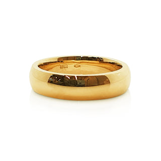 traditional 18ct yellow gold gents wedding ring